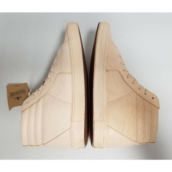Vans Vivienne Westwood SK8 Hi Top Tan Leather Sneakers Mens Size 13 47 New - Picture 4 of 6